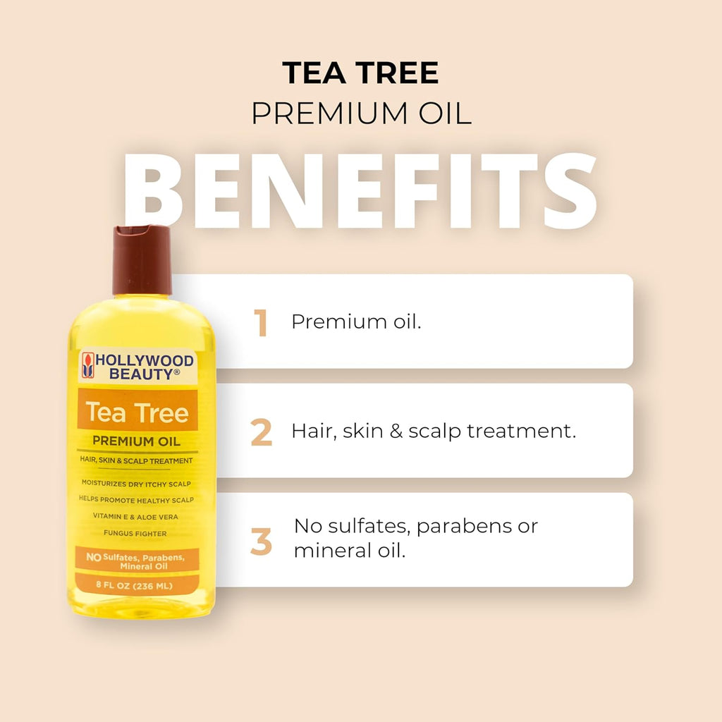 Hollywood Beauty Tea Tree Oil - 8 oz