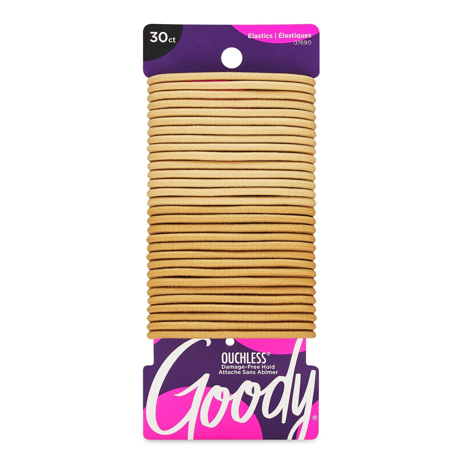 Goody Ouchless Hair Elastics - Brown, 30 Count