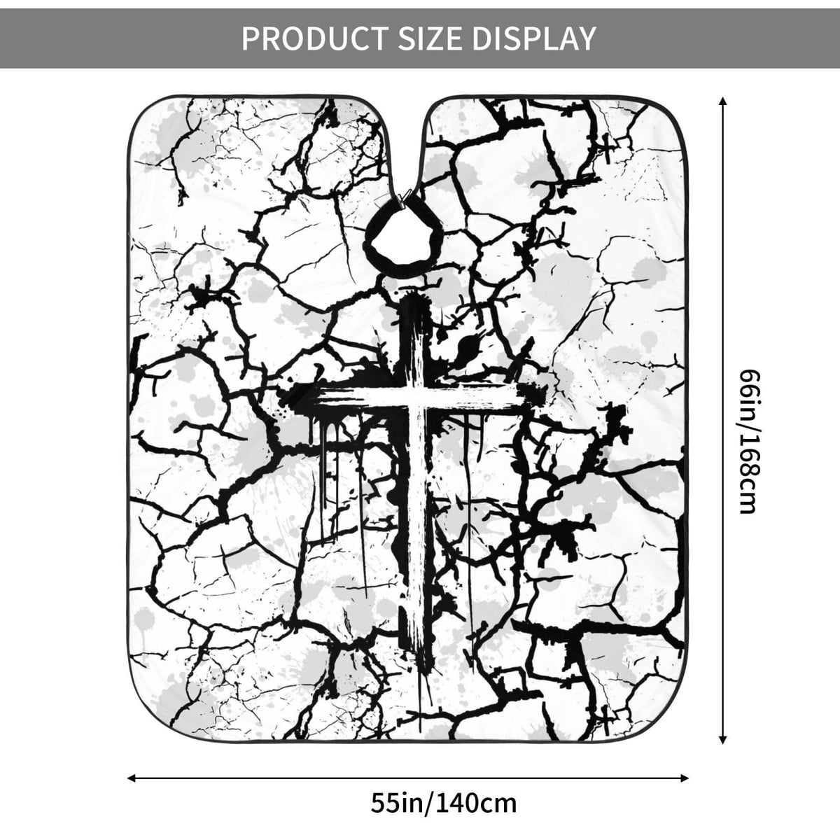 Christian Barber Cape, Jesus Hair Cutting Barber Cape Salon and Dyeing Styling Cloth for Women/Men
