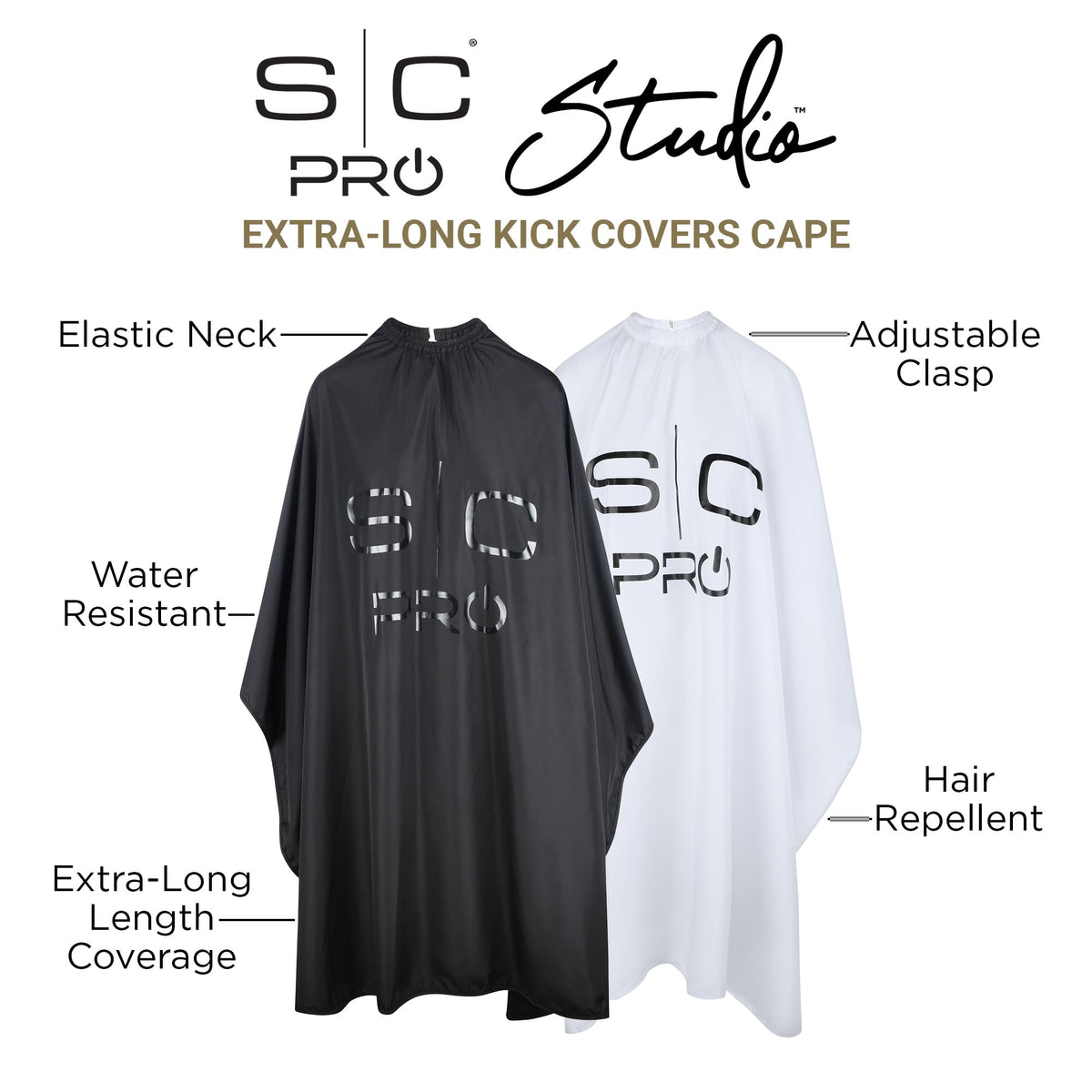 Stylecraft Kick Cover Barber Cape Water-Resistant Hair Cutting One Size