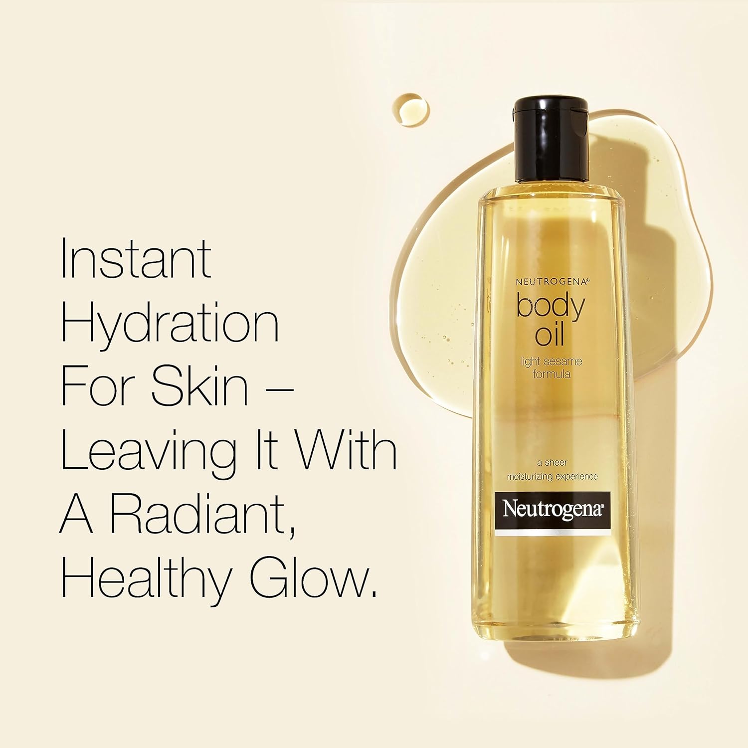 Neutrogena Body Oil Light Sesame Formula - 16 oz (2 Pack)