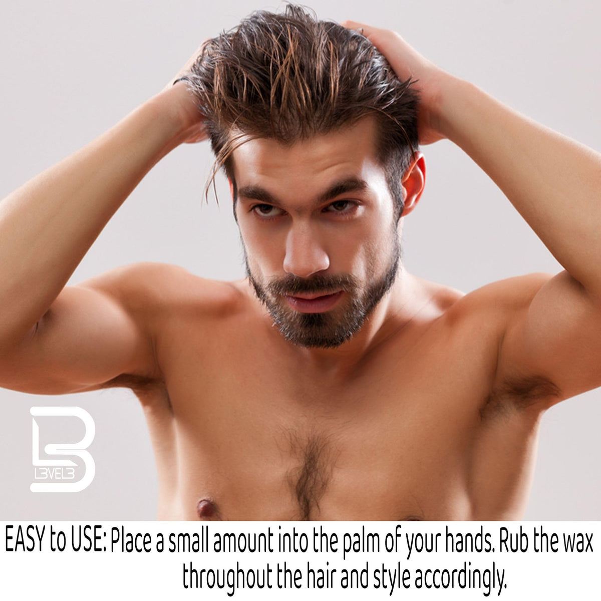 L3 Level 3 Spider Hair Wax for Men, Strong Hold, Volume and Texture, 150 ml