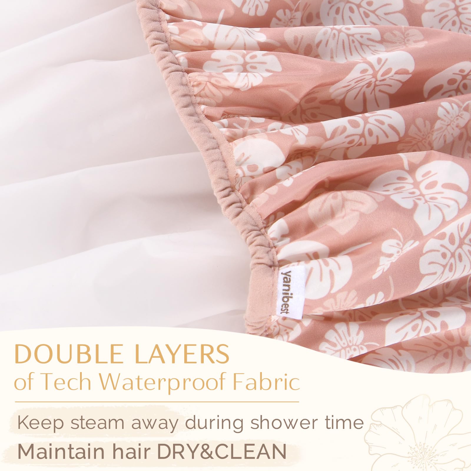 Yanibest Shower Cap – Waterproof Double Layer