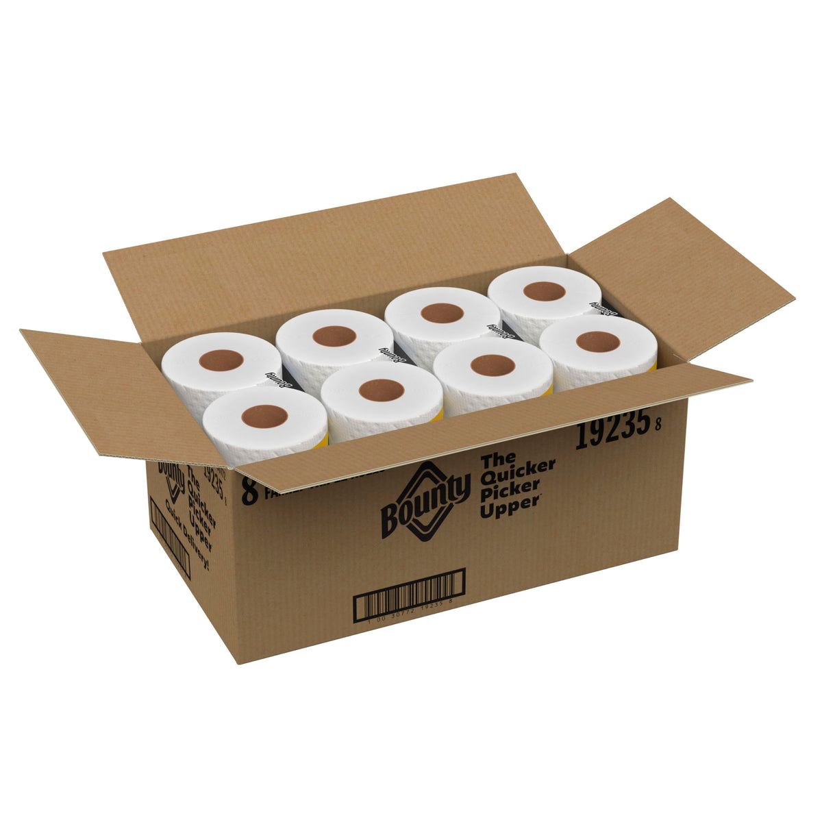 Bounty Paper Towels Quick Size, White, 16 Family Rolls = 40 Regular Rolls
