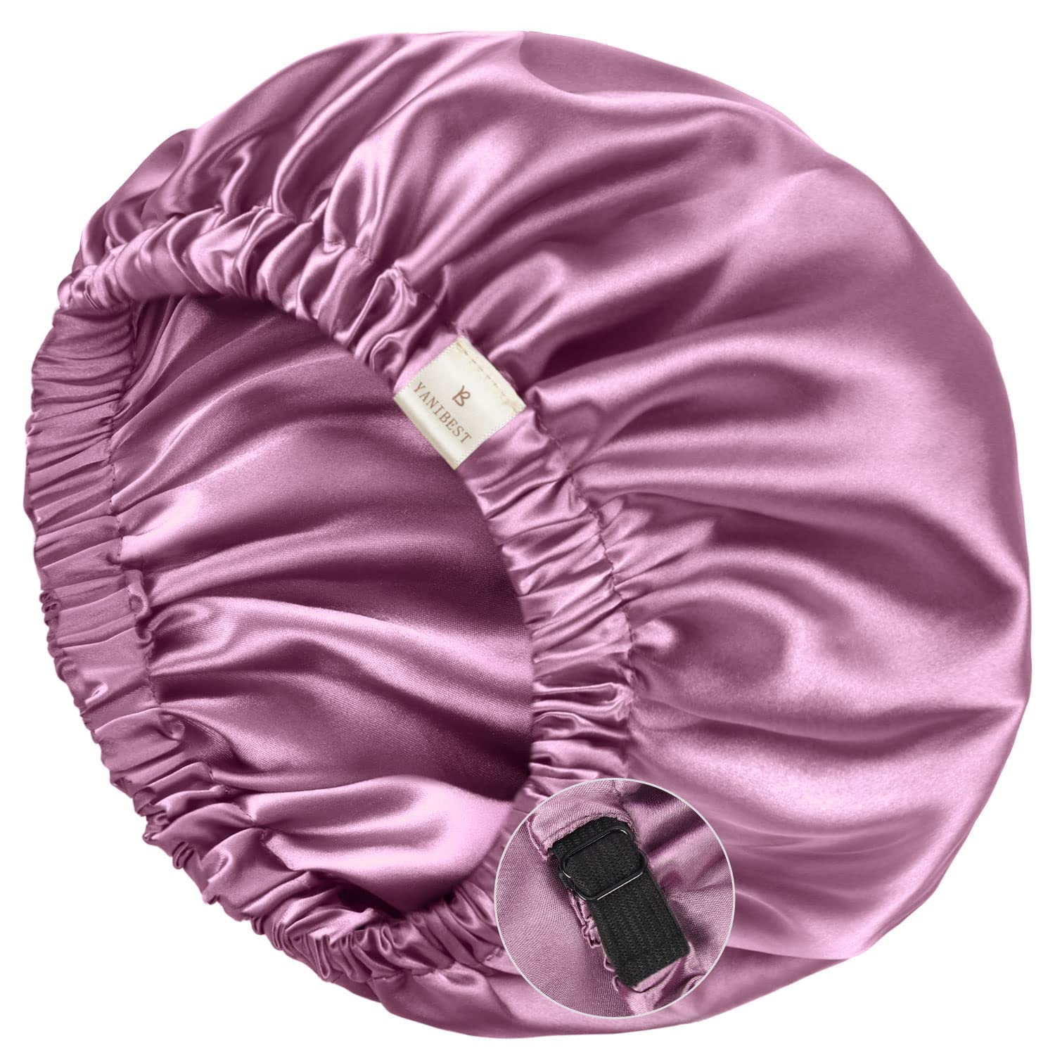 Yanibest Satin Sleep Bonnet – Adjustable Double Layer