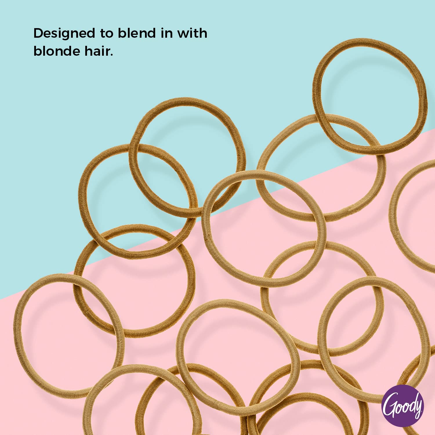 Goody Ouchless Hair Elastics - Brown, 30 Count