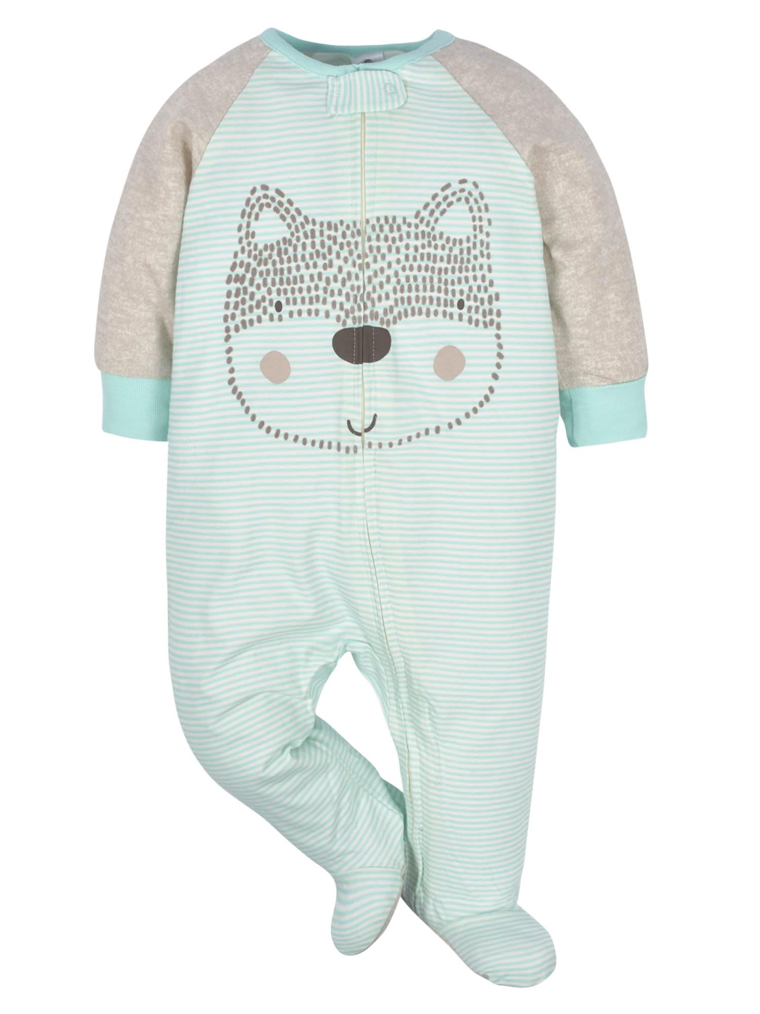 Gerber Baby Boys 4-Pack Sleep 'N Play Footie