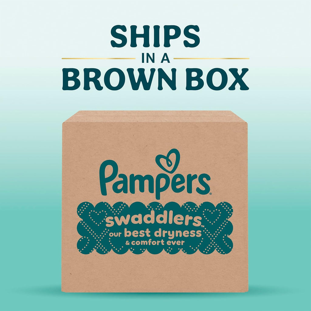 Pampers Swaddlers Newborn Diapers, Size Newborn (10 lbs), 84 Count, Fragrance Free, Hypoallergenic, Absorbent, Pediatrician Recommended, Skin Safe