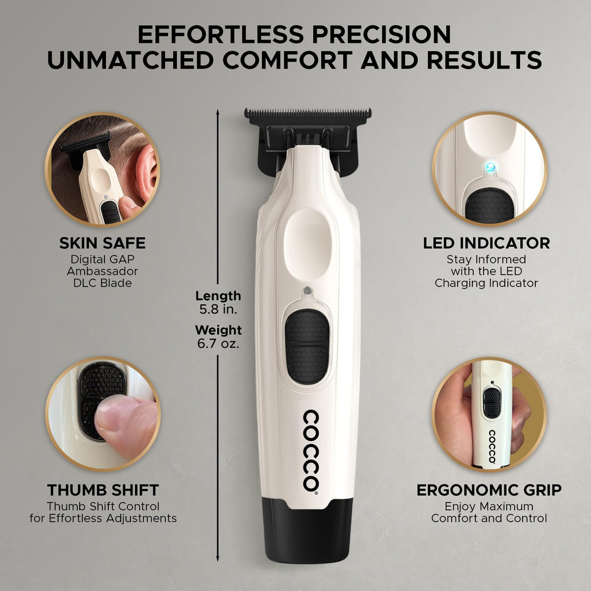 Cocco Veloce Pro Trimmer, Digital Gap Ambassador DLC Blade Edger