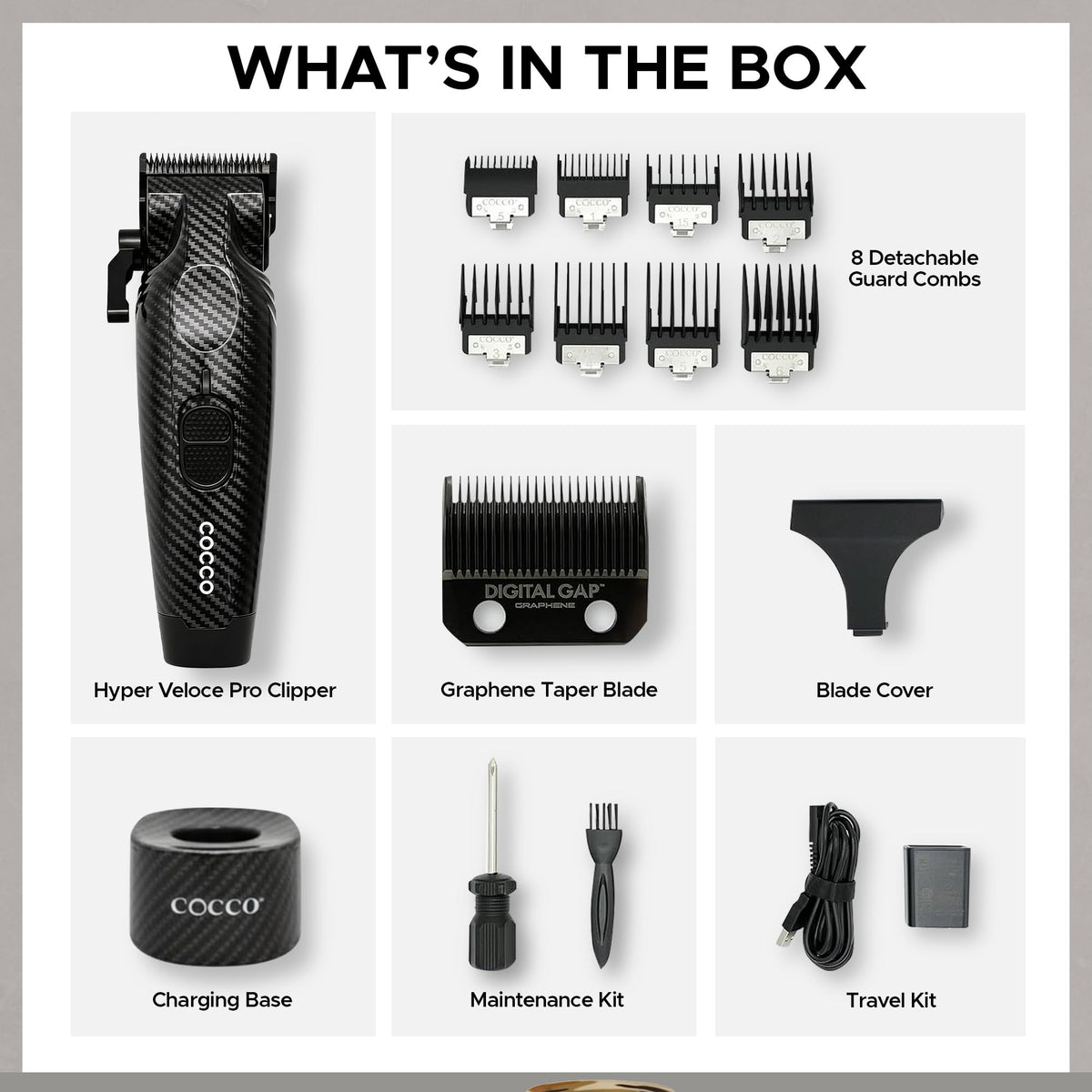 Cocco Hyper Veloce Pro High Performance Cordless Brushless Hair Clipper