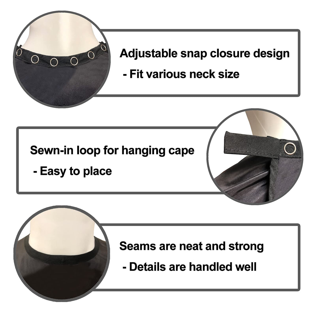 Barber Capes for Men Hair Cutting Salon Cape with Snaps Waterproof Professional Large Barber Hairdresser Gown Stylist Cape- 63”× 56”(Shoot Pattern)
