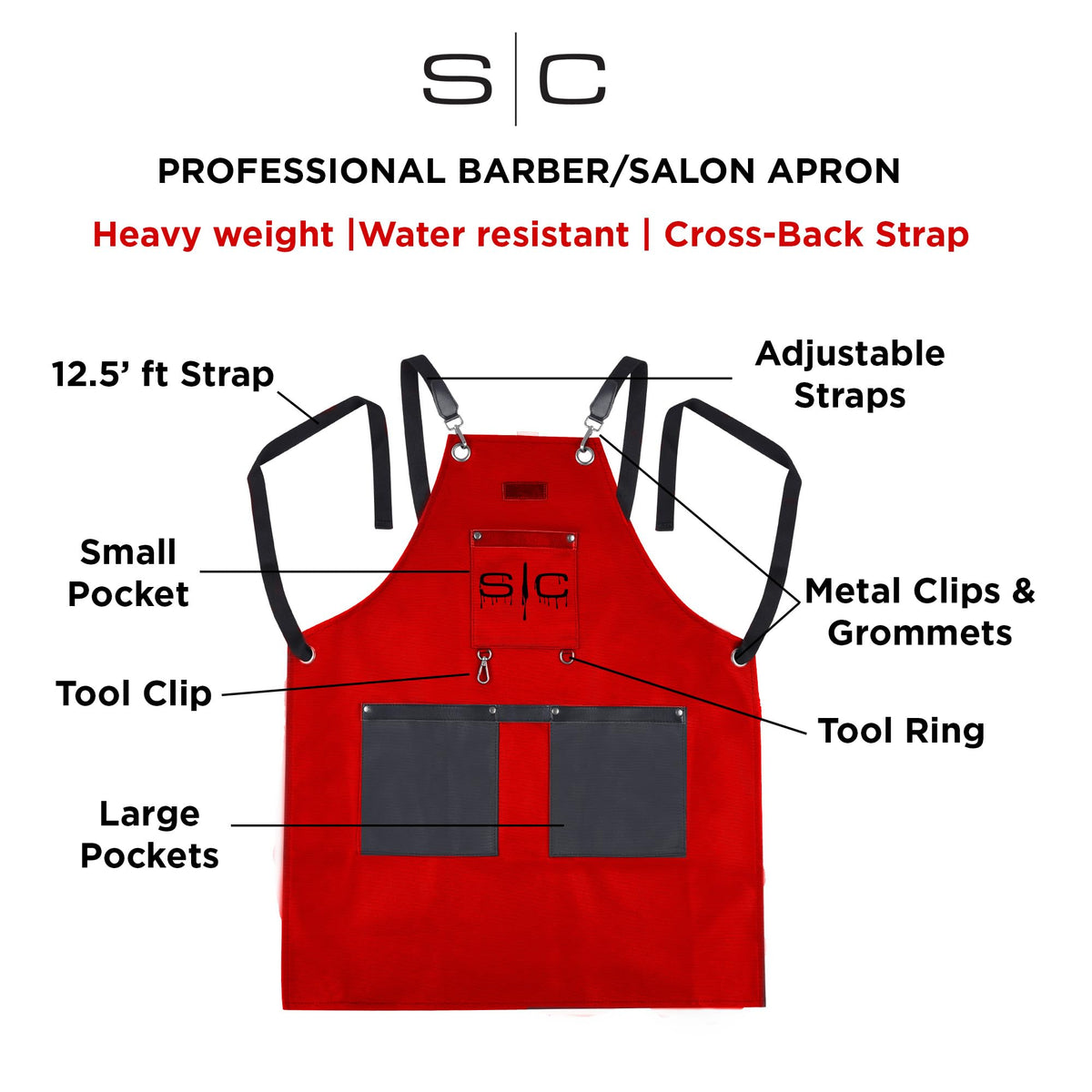 Stylecraft Heavy Weight Waterproof Professional Barber-Salon Apron