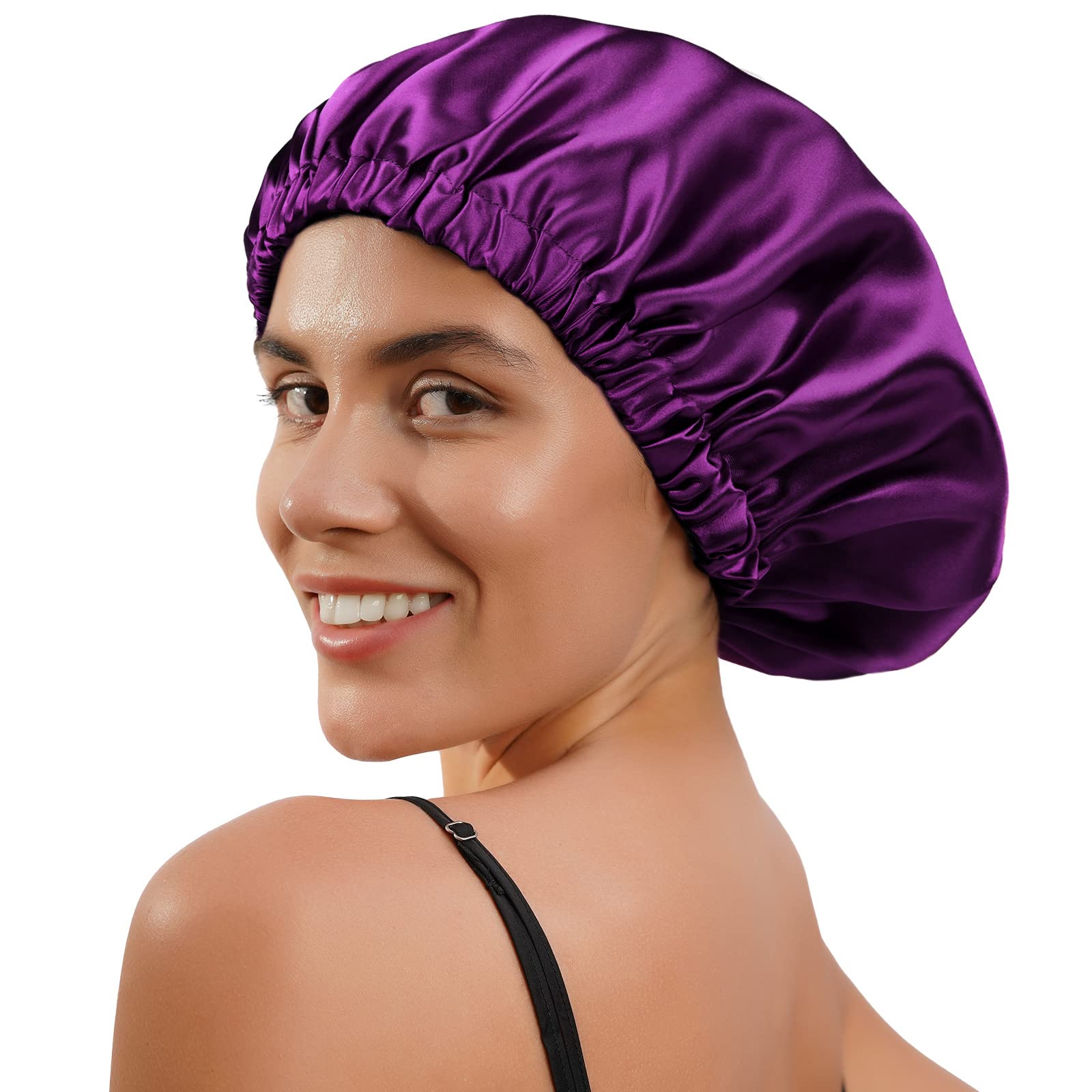 Yanibest Satin Sleep Bonnet – Adjustable Double Layer