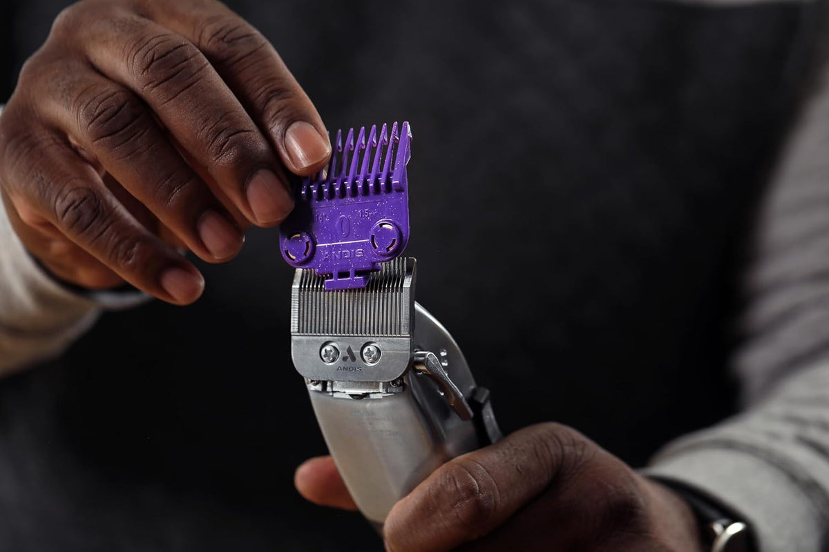 Andis 560997 OG Master Dual Magnet Comb Guard Set, 5-Pack, Purple