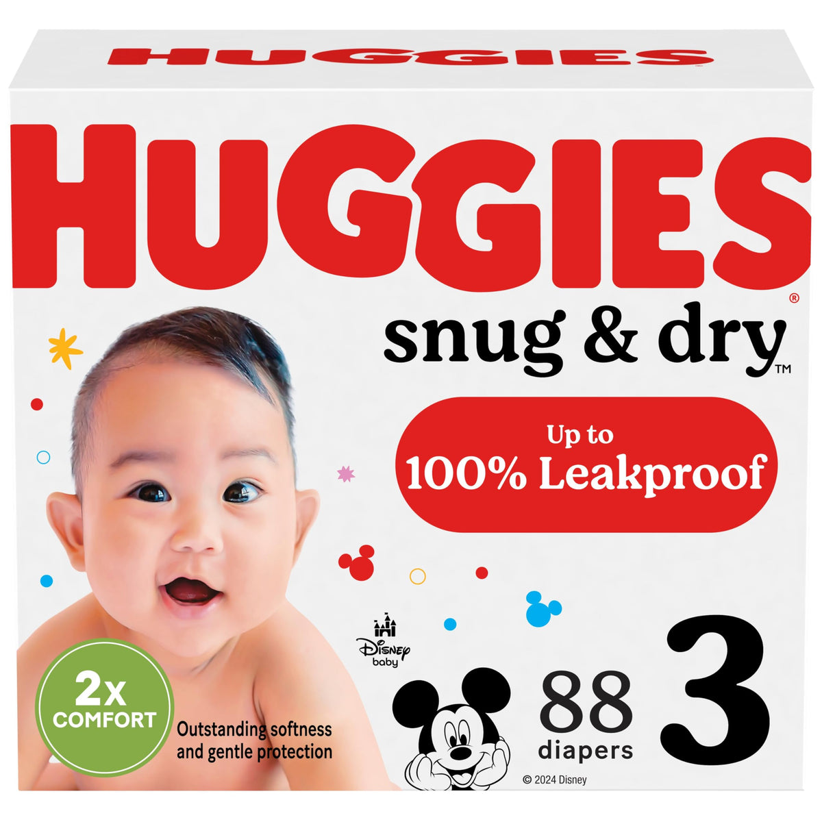 Huggies Snug & Dry Diapers Size 1, 44 Count