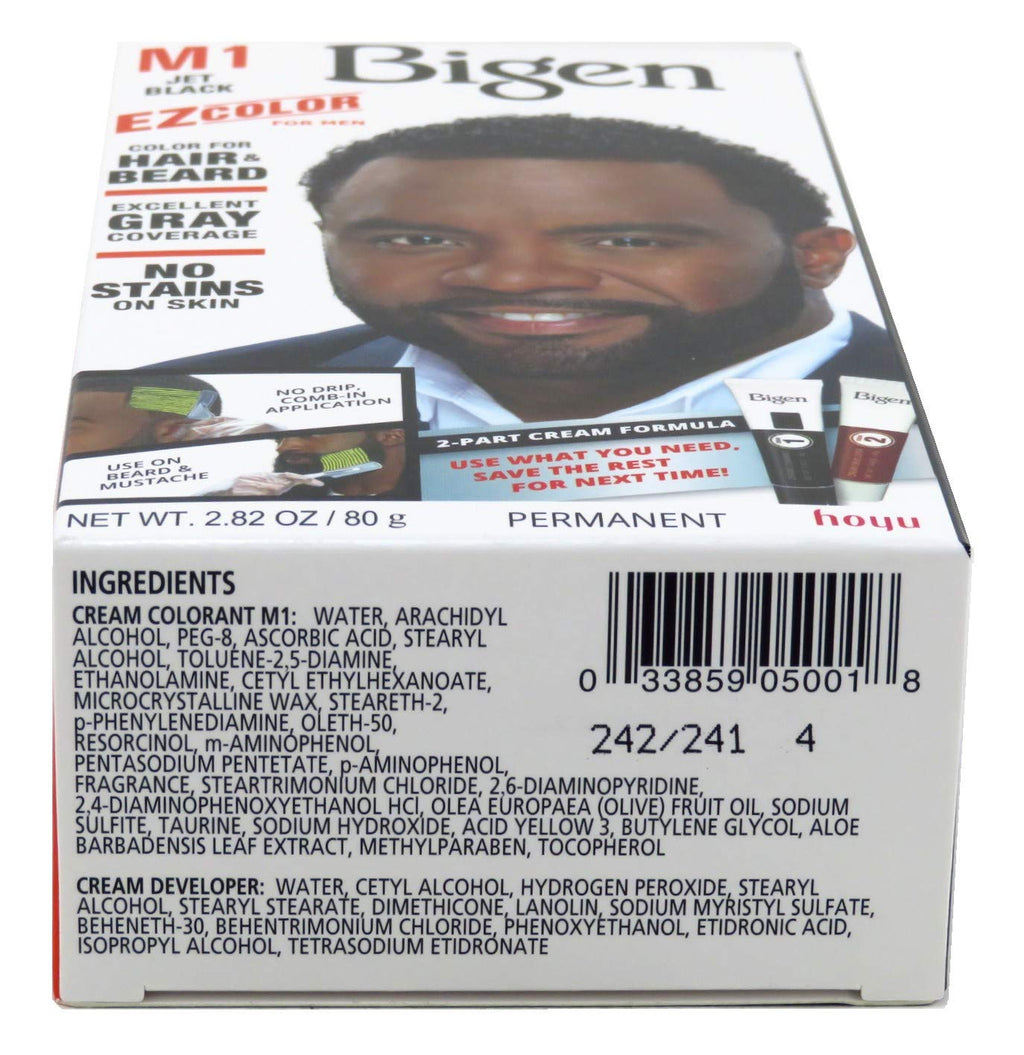 M1 Bigen EZ Color for Men Jet Black - 3 Pack
