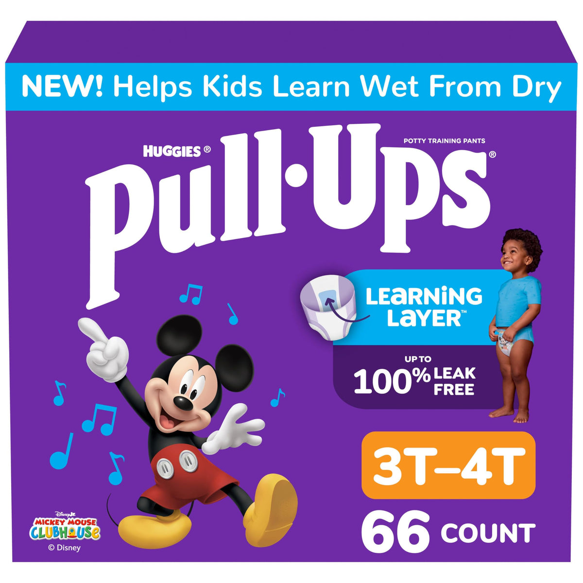 Pull-Ups Boys' Potty Training Pants, Size 3T-4T, 112 Count