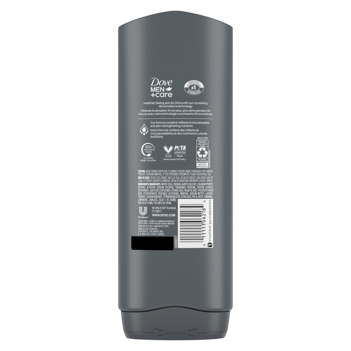 DOVE MEN Moisturizing Body Wash for Men, Eucalyptus + Cedar Oil, 26oz