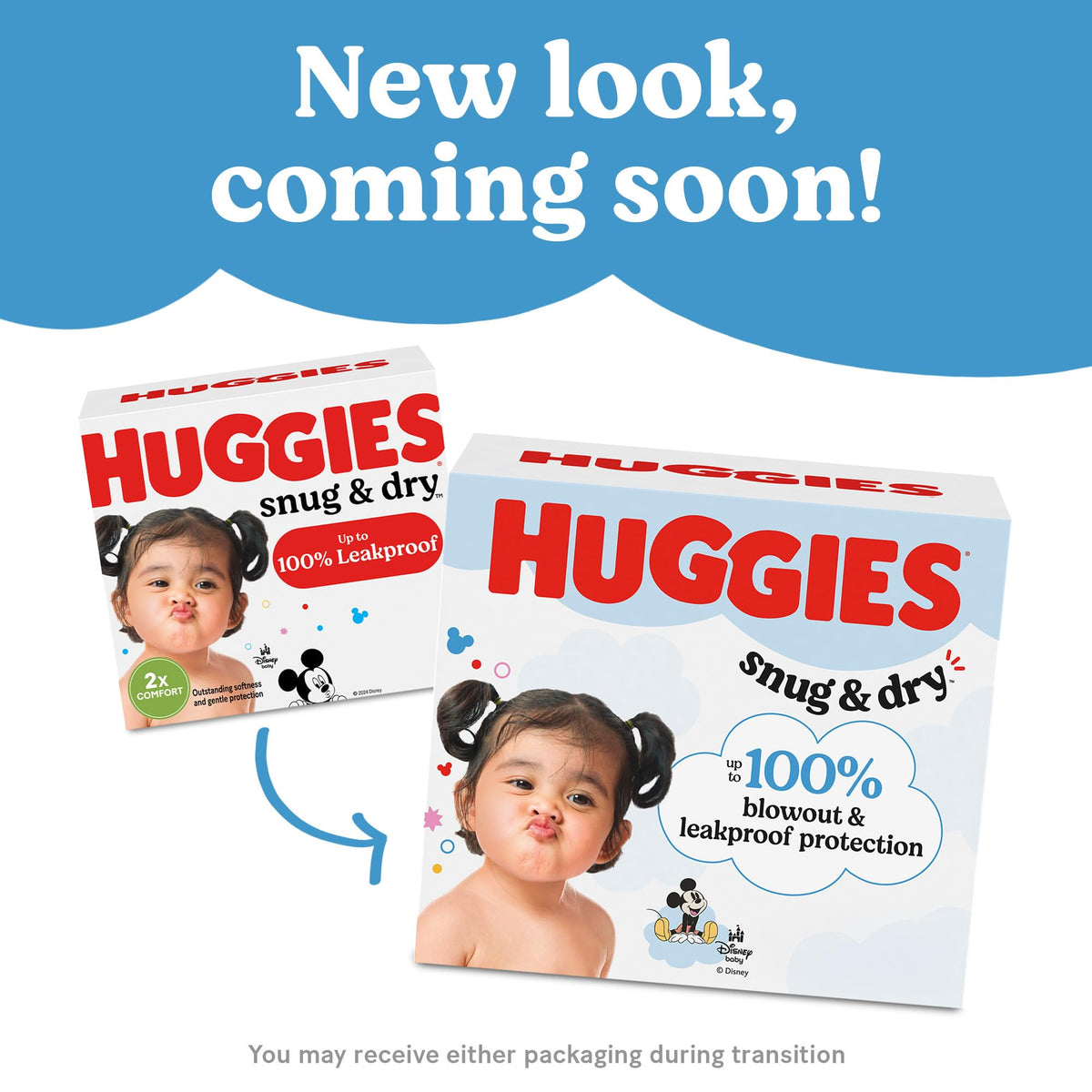 Huggies Snug & Dry Diapers Size 1, 44 Count