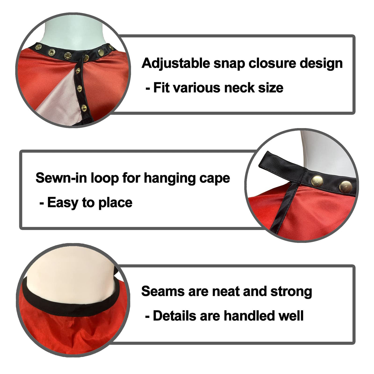 Barber Capes for Men Hair Cutting Salon Cape with Snaps Hairdresser Gown Stylist Cape- 63”× 56”