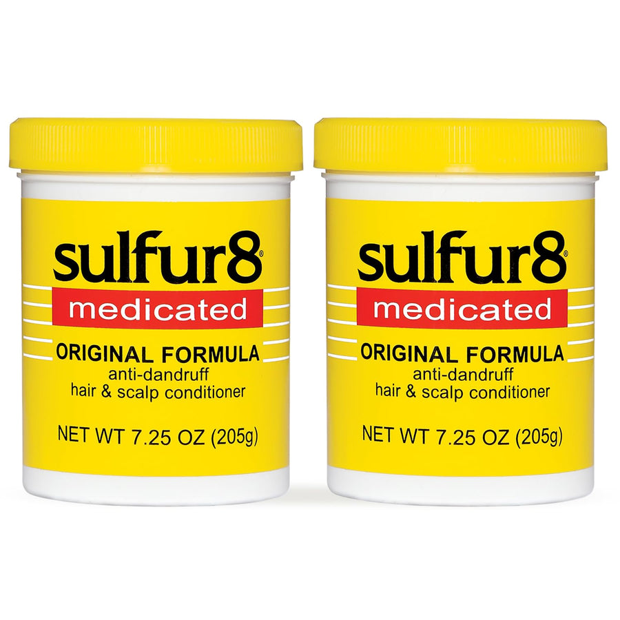 SULFUR8 Medicated Anti-Dandruff Hair & Scalp Conditioner 7.25 oz – Helps Control Dandruff, Soothes Itchy Scalp & Moisturizes Hair with Refreshing Clean Fragrance, For All Hair Types (Pack of 2)