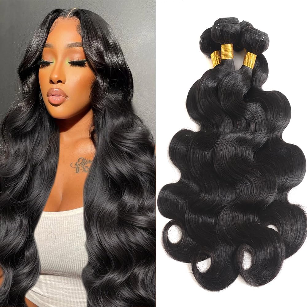 12A Brazilian Deep Wave Human Hair Bundles 18 20 22Inch 100% Unprocessed Brazilian Virgin Human Hair Weave 3Bundles Deep Wave Curly Hair Extensions