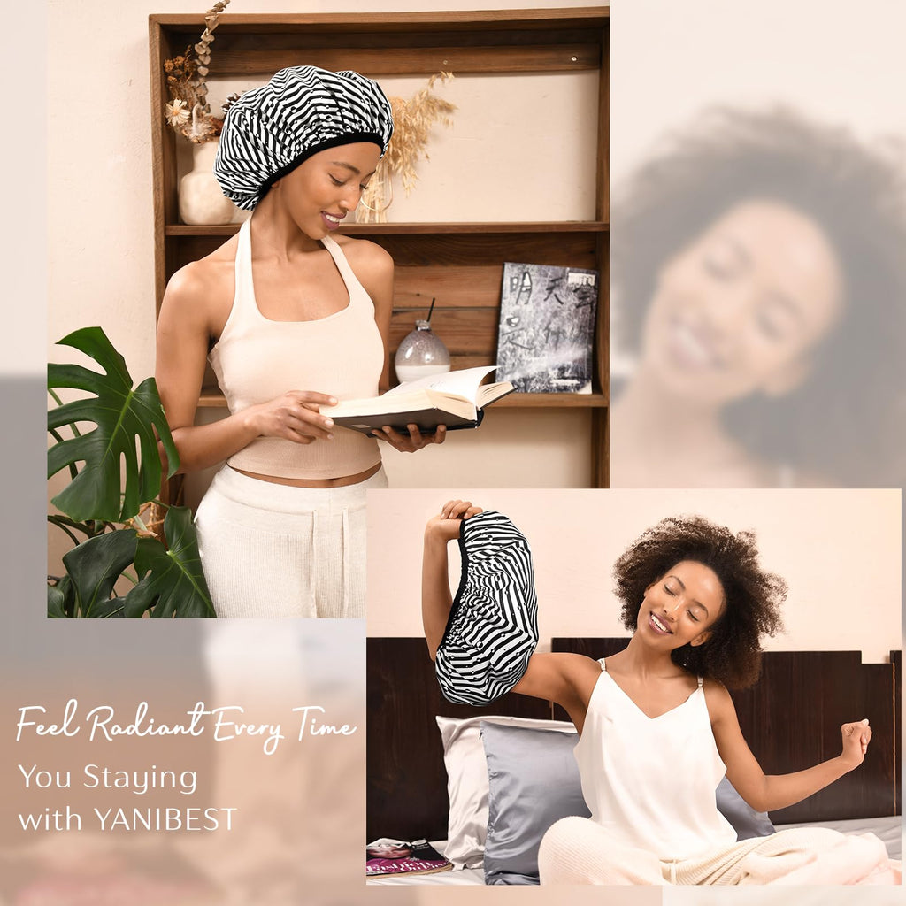 Yanibest Shower Cap – Waterproof Double Layer