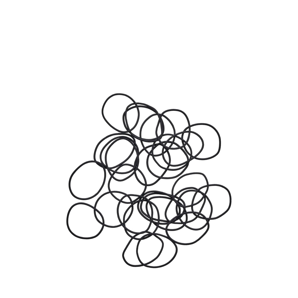 Goody Ouchless Hair Elastics – No Pull, No Breakage, Tangle-Free Hold for Fine Hair – 50 Count, Assorted Neutrals, Long-Lasting Ponytail Holders for Women & Men