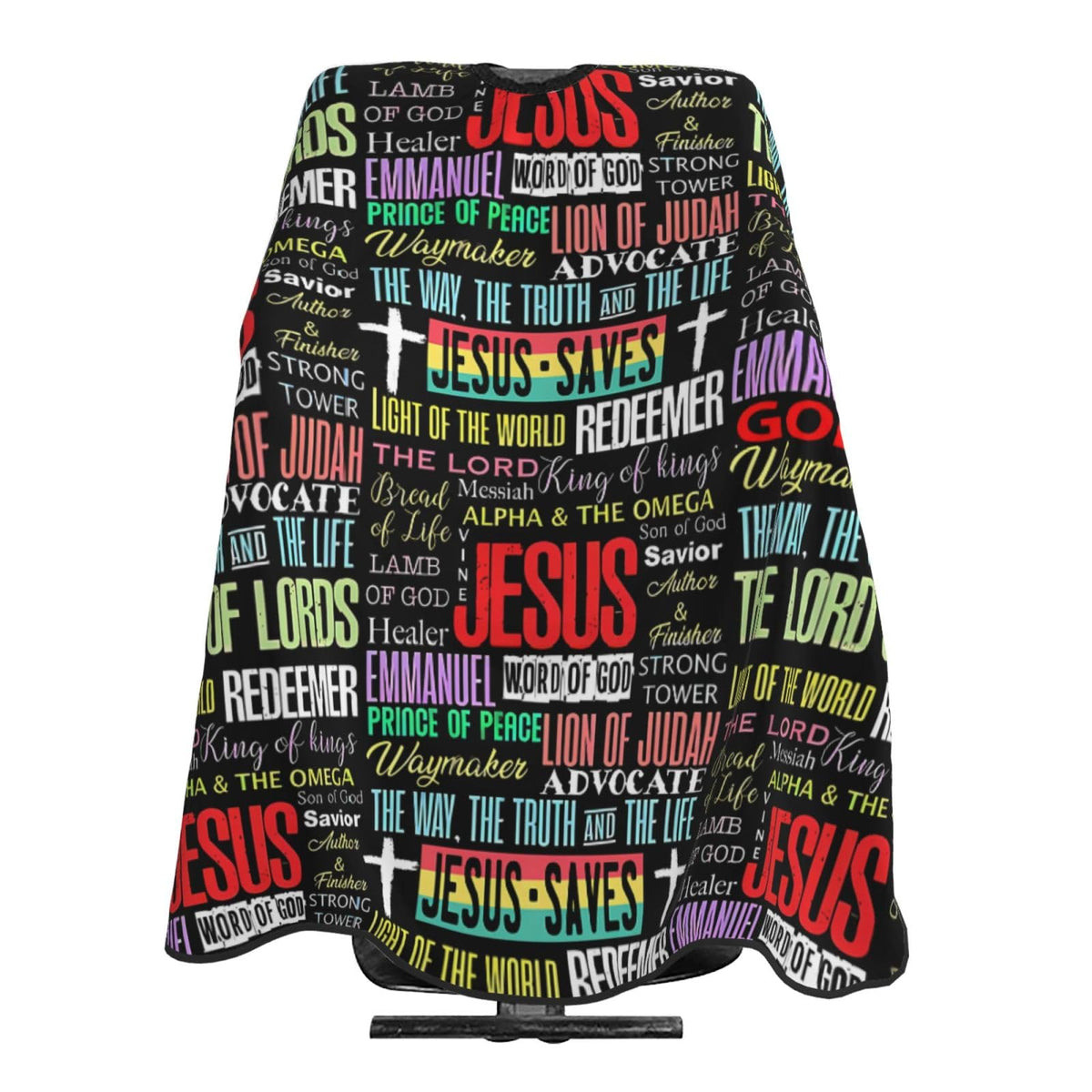 Christian Barber Cape, Jesus Hair Cutting Barber Cape Salon and Dyeing Styling Cloth for Women/Men