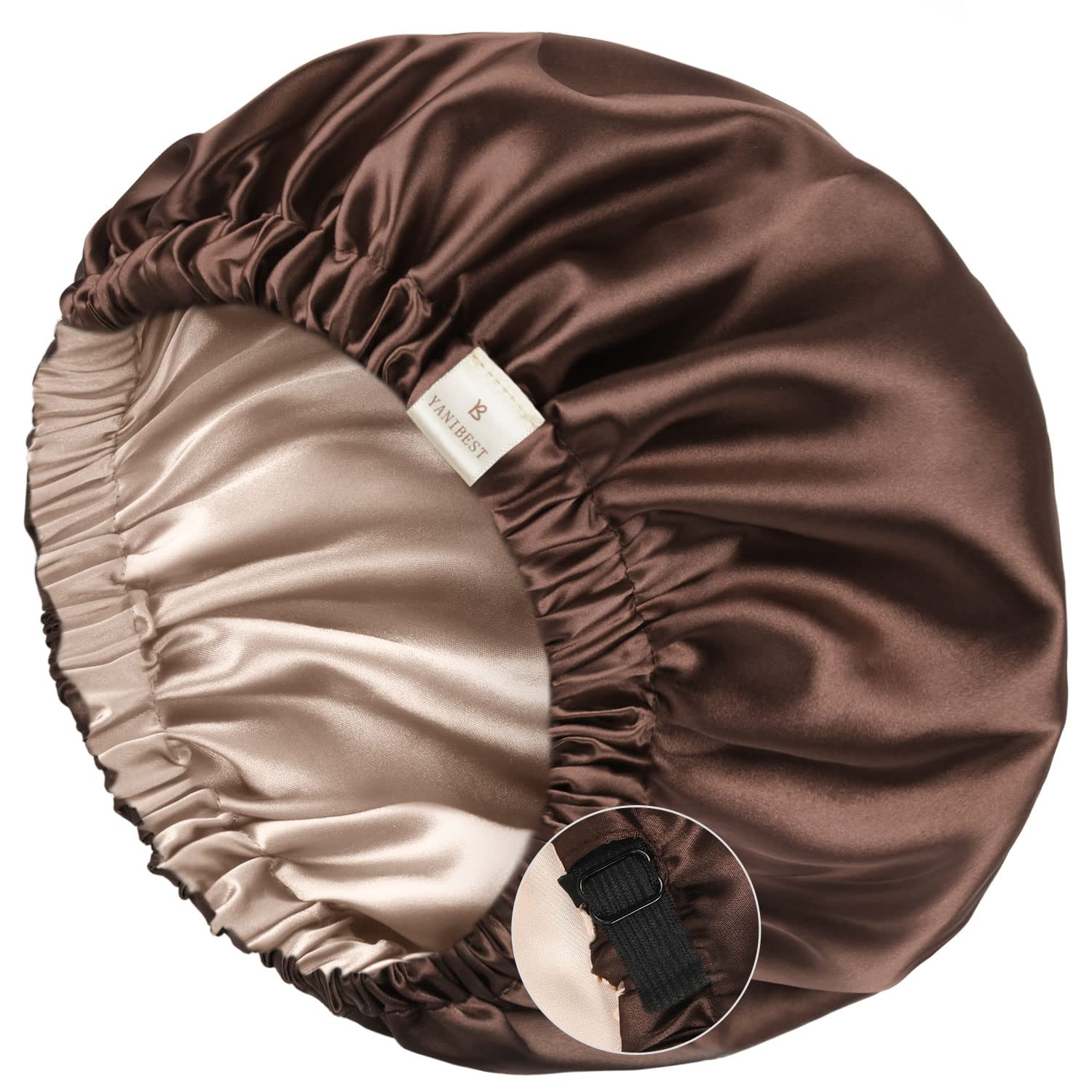 Yanibest Satin Sleep Bonnet – Adjustable Double Layer