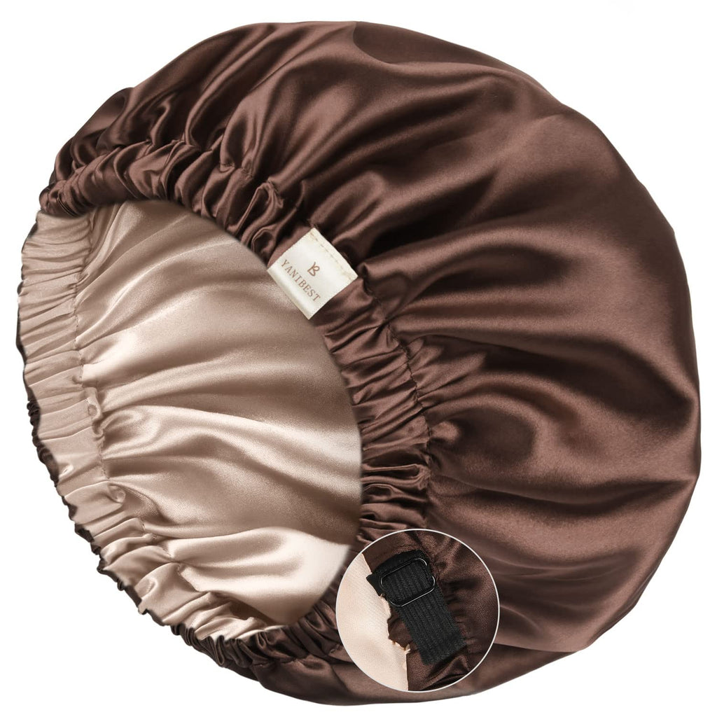 Yanibest Satin Sleep Bonnet – Adjustable Double Layer
