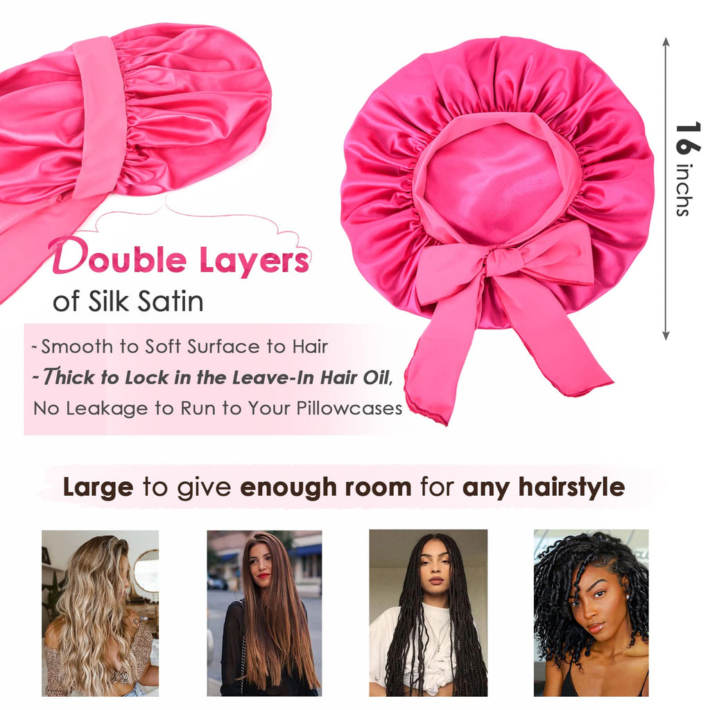 YANIBEST Adjustable Silk Bonnet – Double Layer