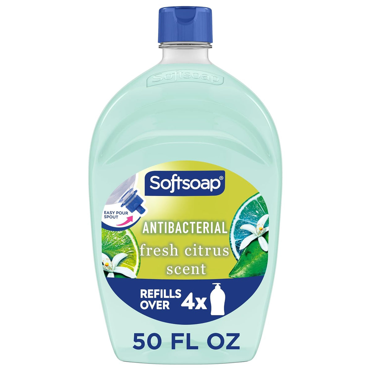 Softsoap Antibacterial Hand Soap Refill, White Tea & Berry Scent, 50 fl oz