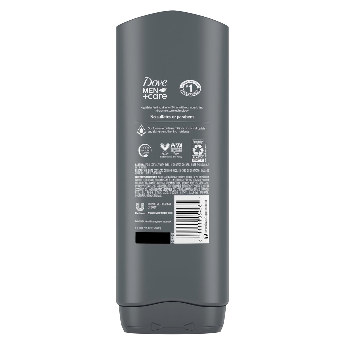 DOVE MEN Moisturizing Body Wash for Men, Eucalyptus + Cedar Oil, 26oz