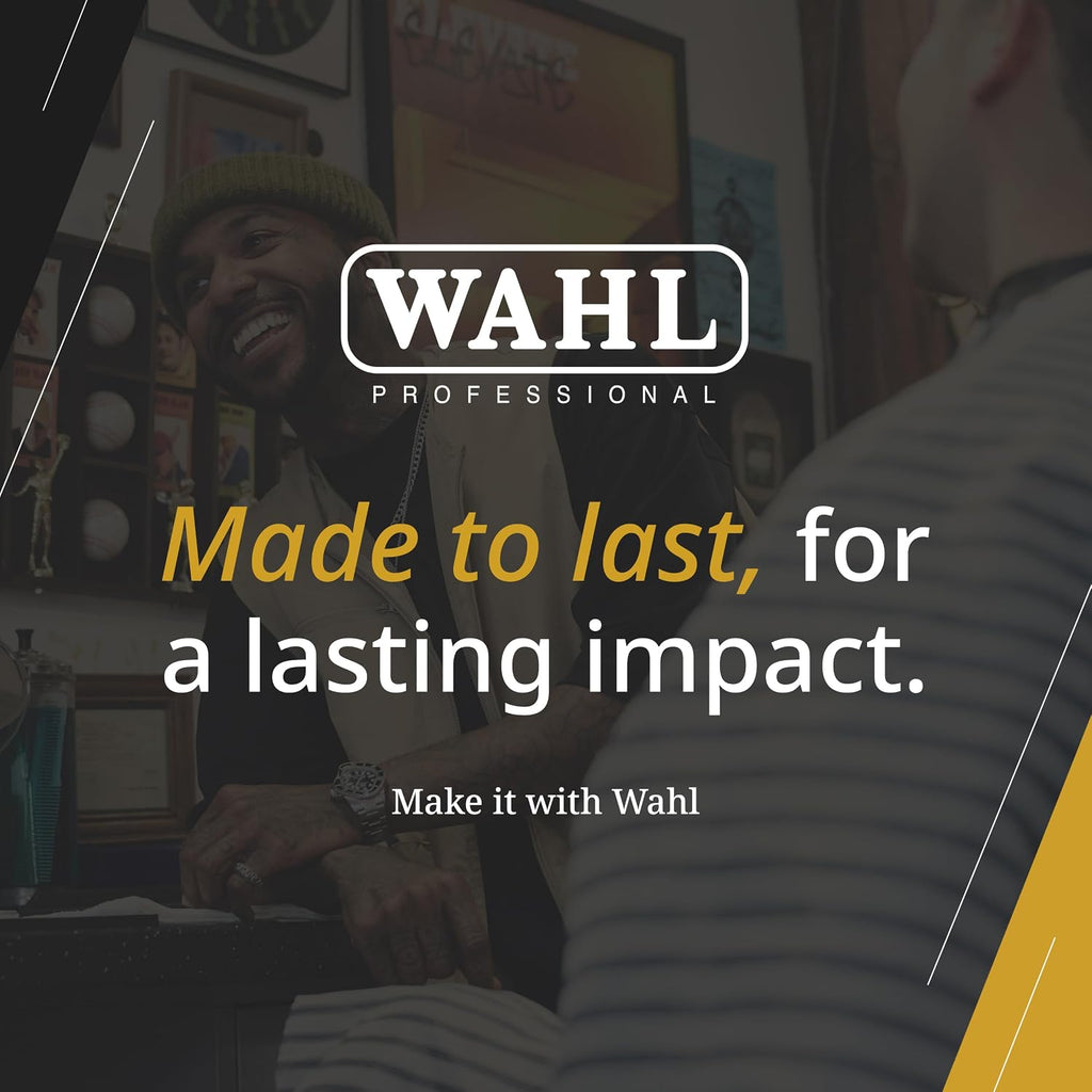 Wahl Professional Senior 2.0 Cordless Clipper, Carbon Steel DLC Coated Blade with Zero Gap Capability, Adjustable Taper Lever, Lithium Ion Power, Black and Metallic Silver