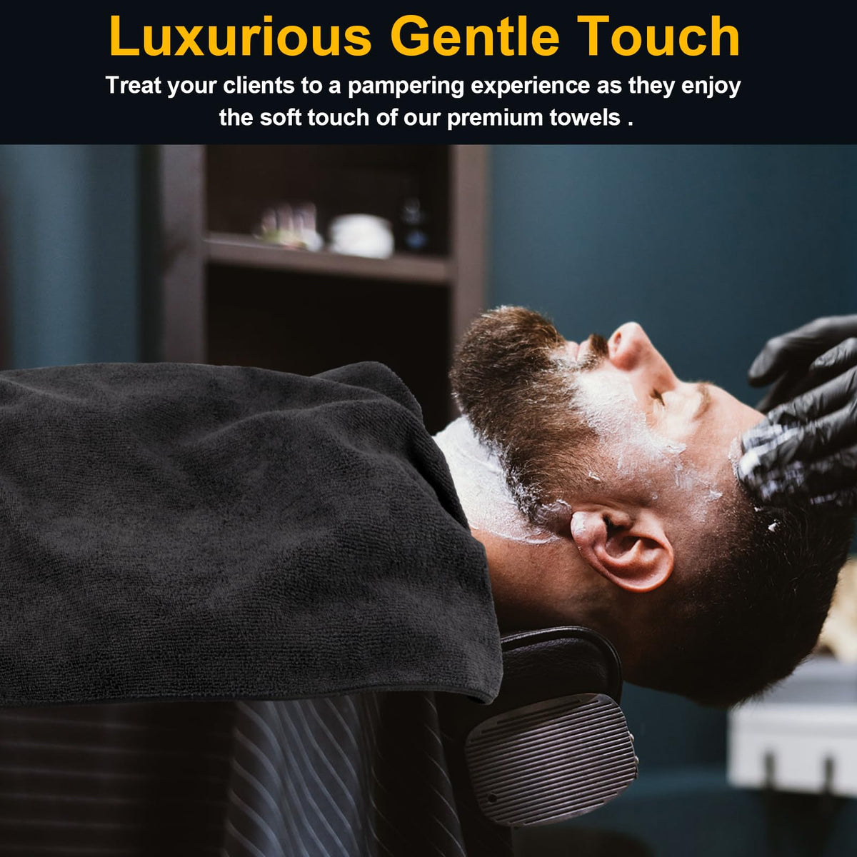 UNIMADE Salon Towels 24 Pack, Microfiber Barber Towels Bulk