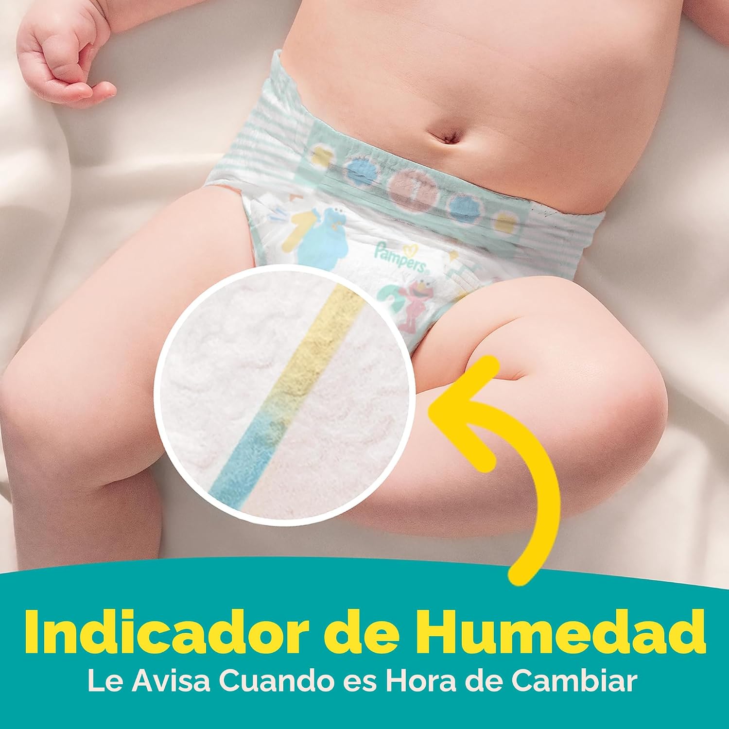 Pampers Diapers - Baby Dry - Size 3, 104 Count, Absorbent Disposable Infant Diaper (Packaging May Vary)