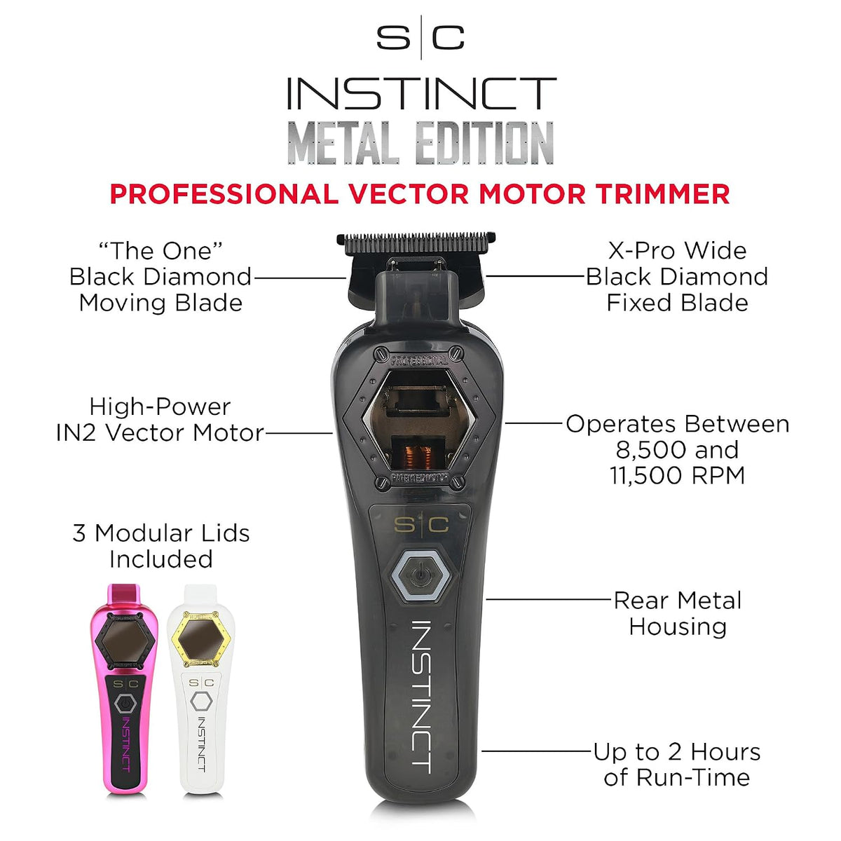 Stylecraft Instinct Professional Cordless Hair Trimmer IN2 Vector Motor