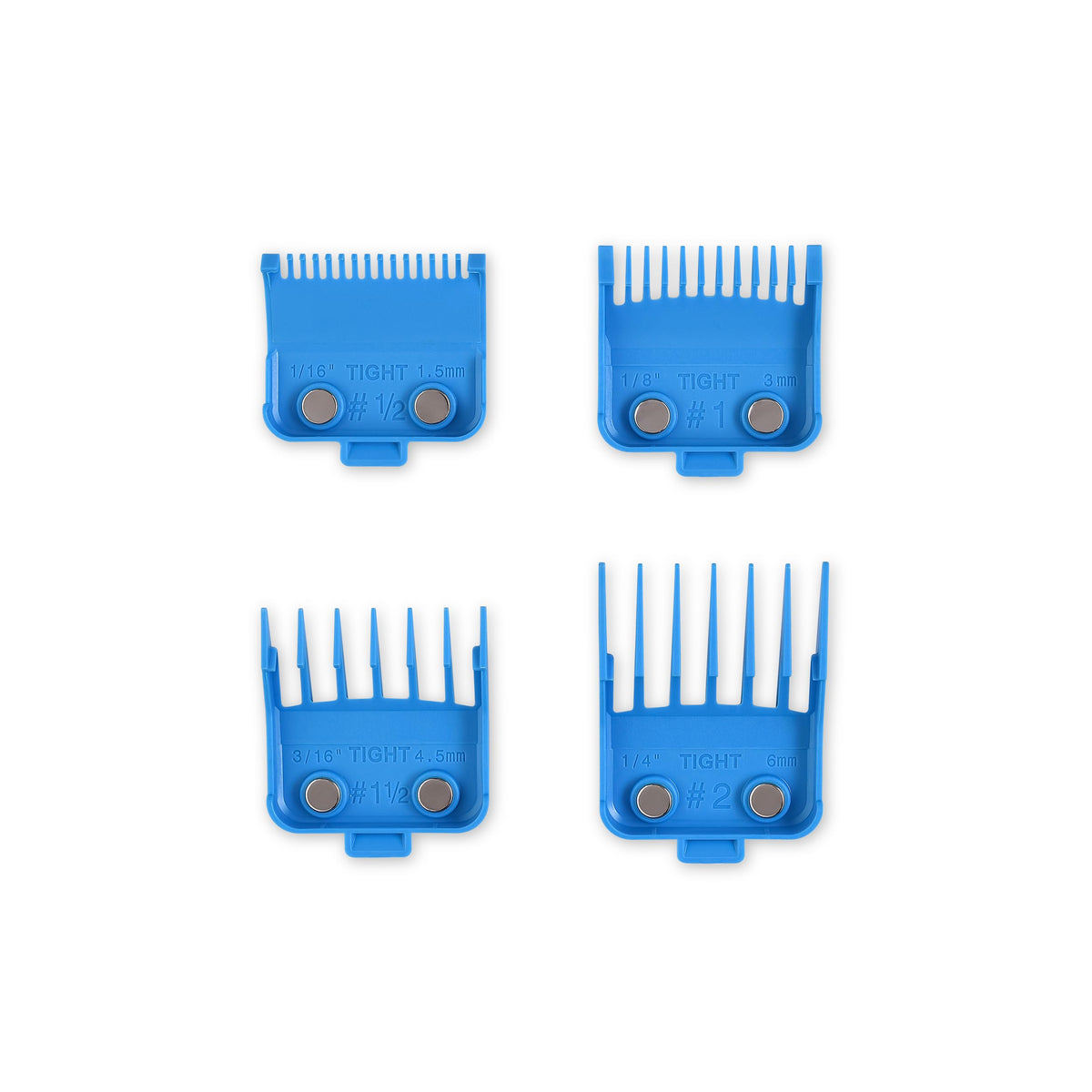 GAMMA+ Professional Dubs & Tight Magnetic Clipper Guards from 1/16 to 3/4
