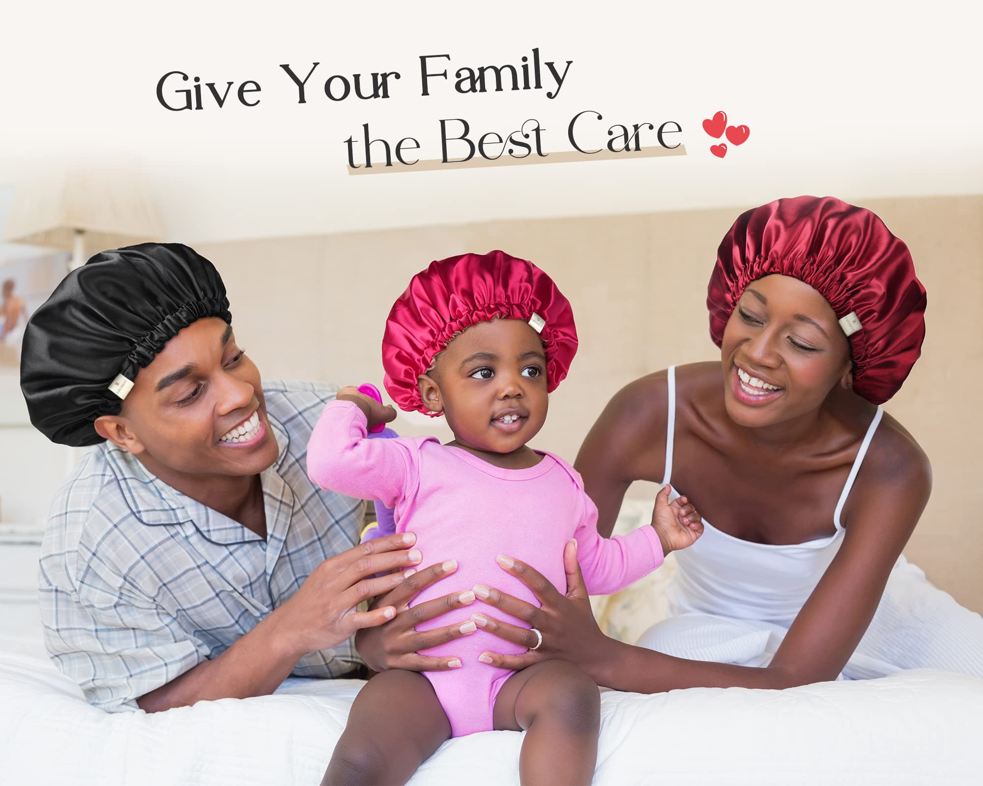 Yanibest Satin Sleep Bonnet – Adjustable Double Layer