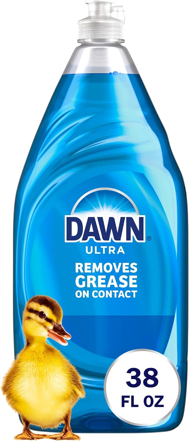 Dawn Ultra Dish Soap Refill Jug, Large Size Original Blue Liquid Dishwashing Detergent, Powerful Dish Soap for Grease, 51.5 oz