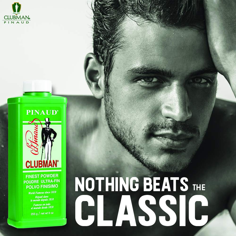 Clubman Pinaud Finest Powder, White, Skin Soothing, 4 oz