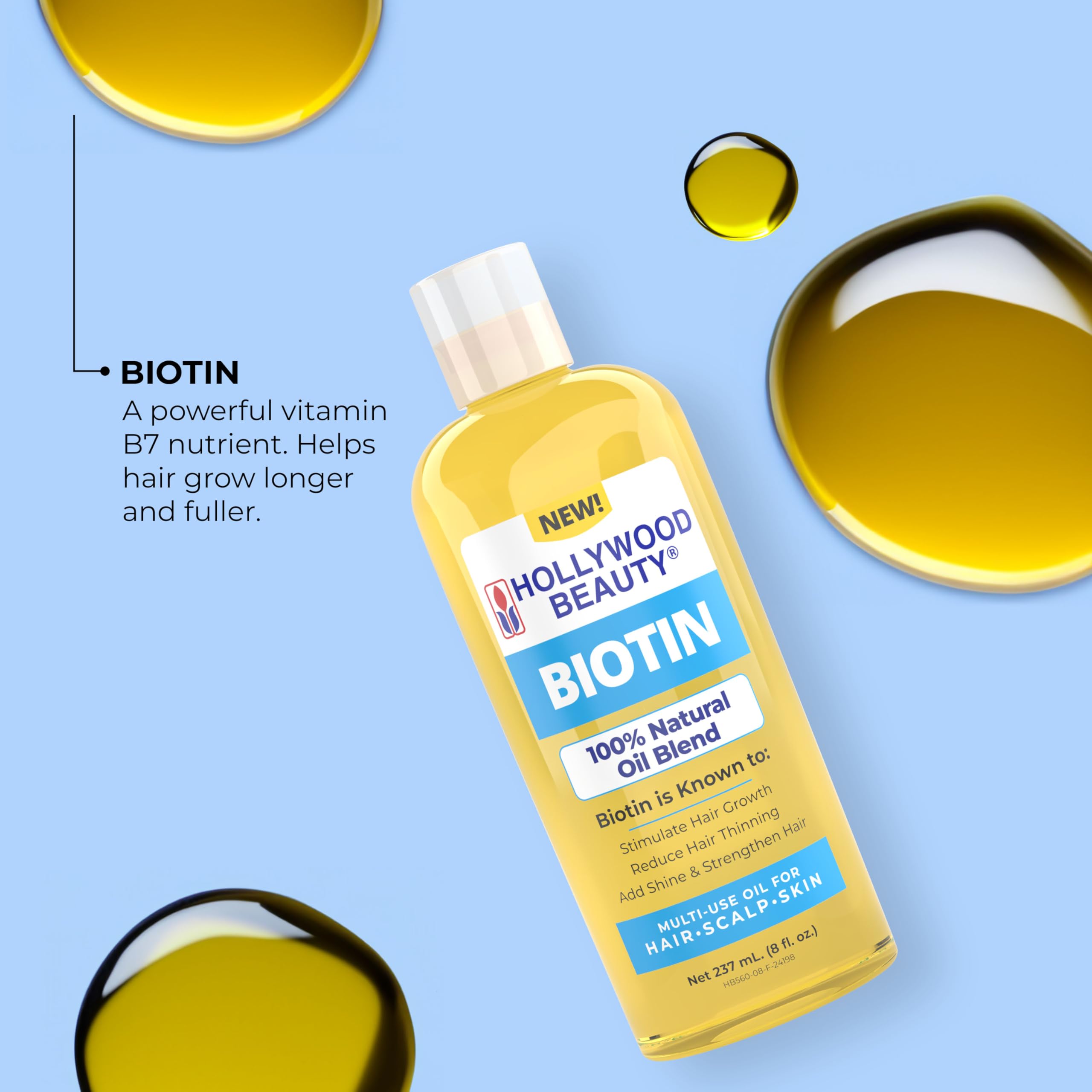 Hollywood Beauty Biotin Oil 2oz