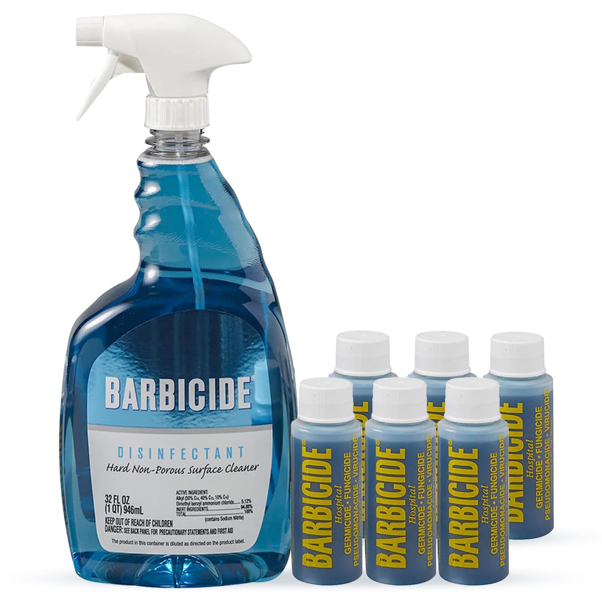 BARBICIDE Disinfectant Concentrate – Pint (16 Fl Oz) | EPA-Registered, Hospital-Grade Germicide for Salons & Barbershops | Anti-Rust Solution for Shears, Combs & Professional Tools