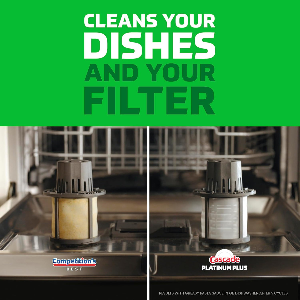 Cascade Platinum Plus Dishwasher Pods, Dish Detergent Soap, Clean Scent, 62 Count