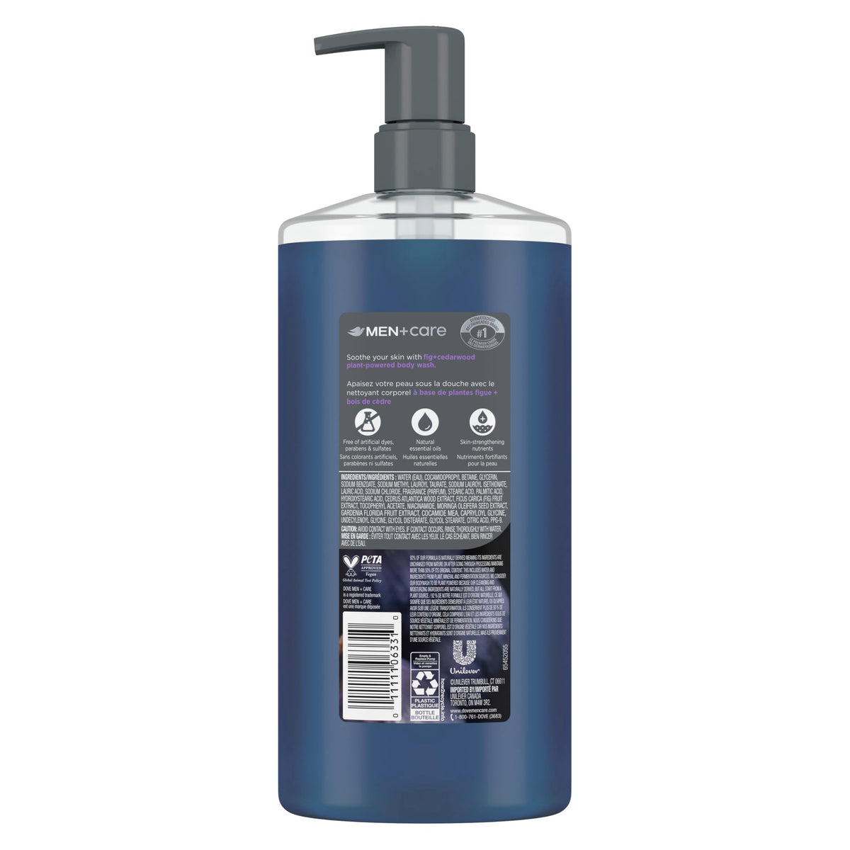 DOVE MEN Moisturizing Body Wash for Men, Eucalyptus + Cedar Oil, 26oz