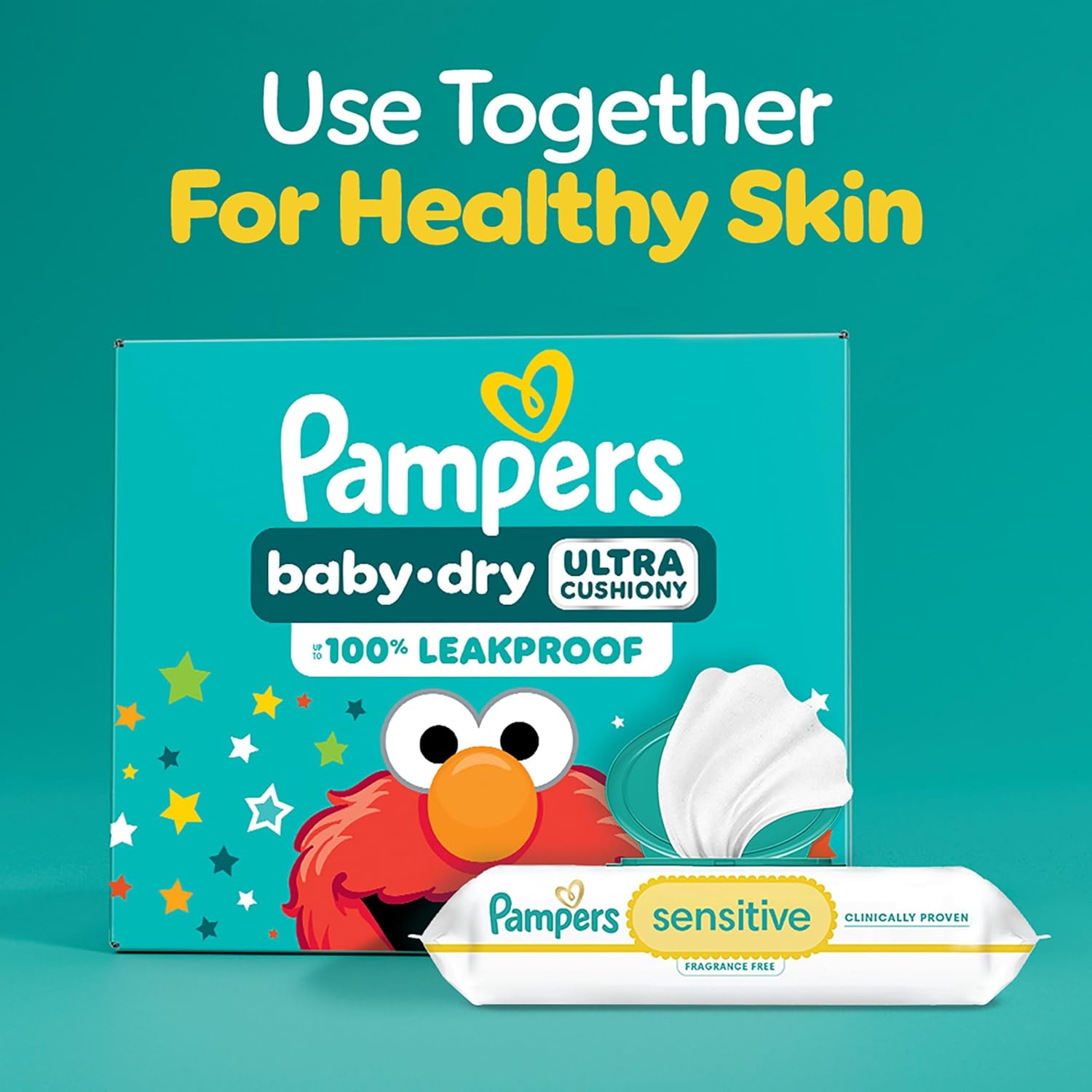 Pampers Diapers - Baby Dry - Size 3, 104 Count, Absorbent Disposable Infant Diaper (Packaging May Vary)