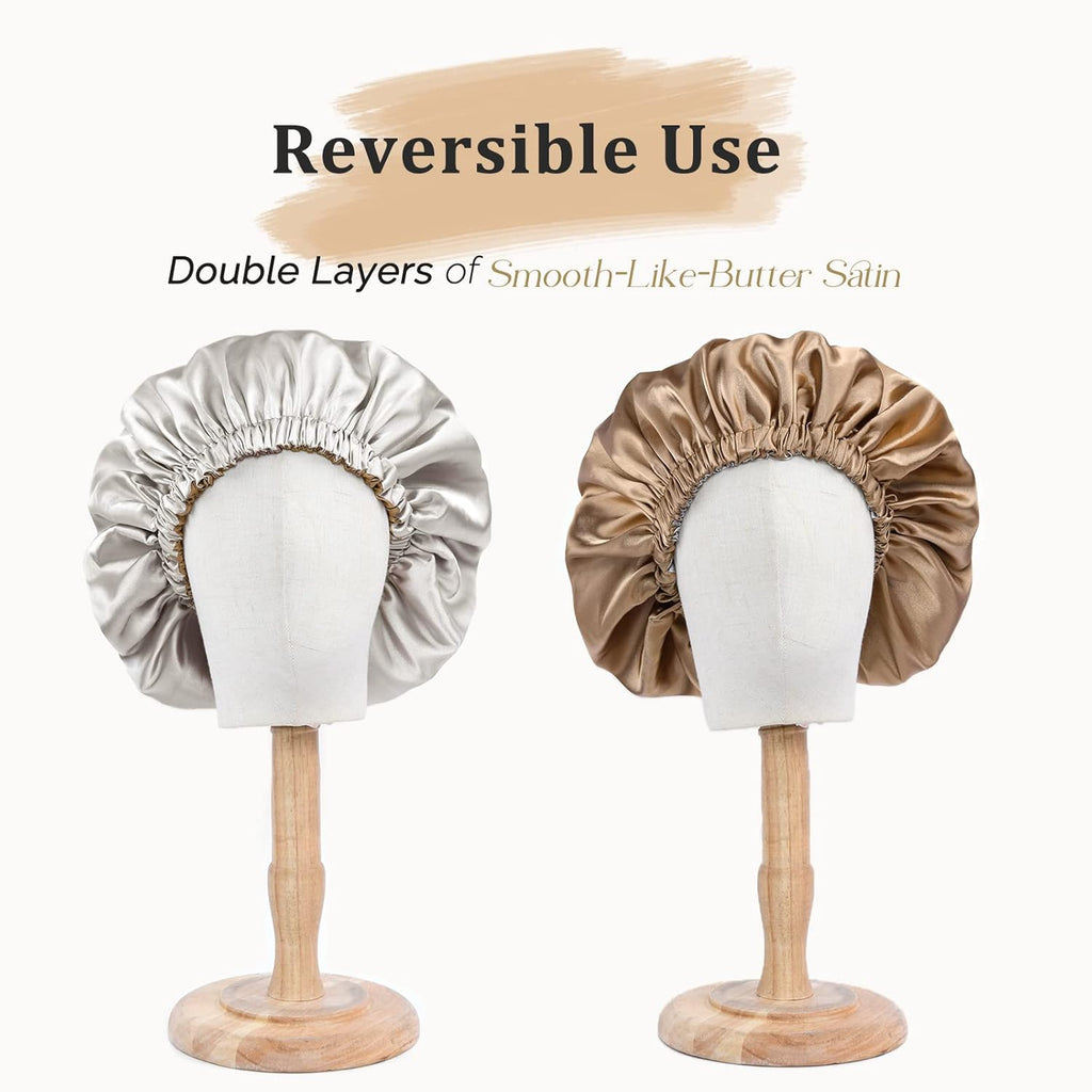 YANIBEST Adjustable Satin Bonnet