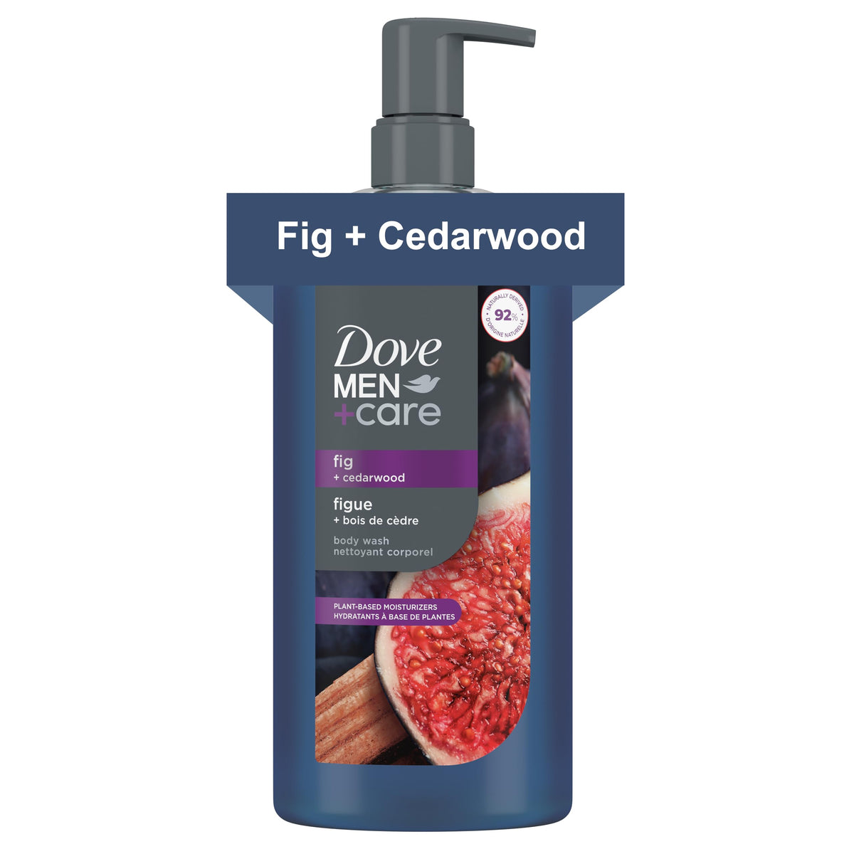 DOVE MEN Moisturizing Body Wash for Men, Eucalyptus + Cedar Oil, 26oz