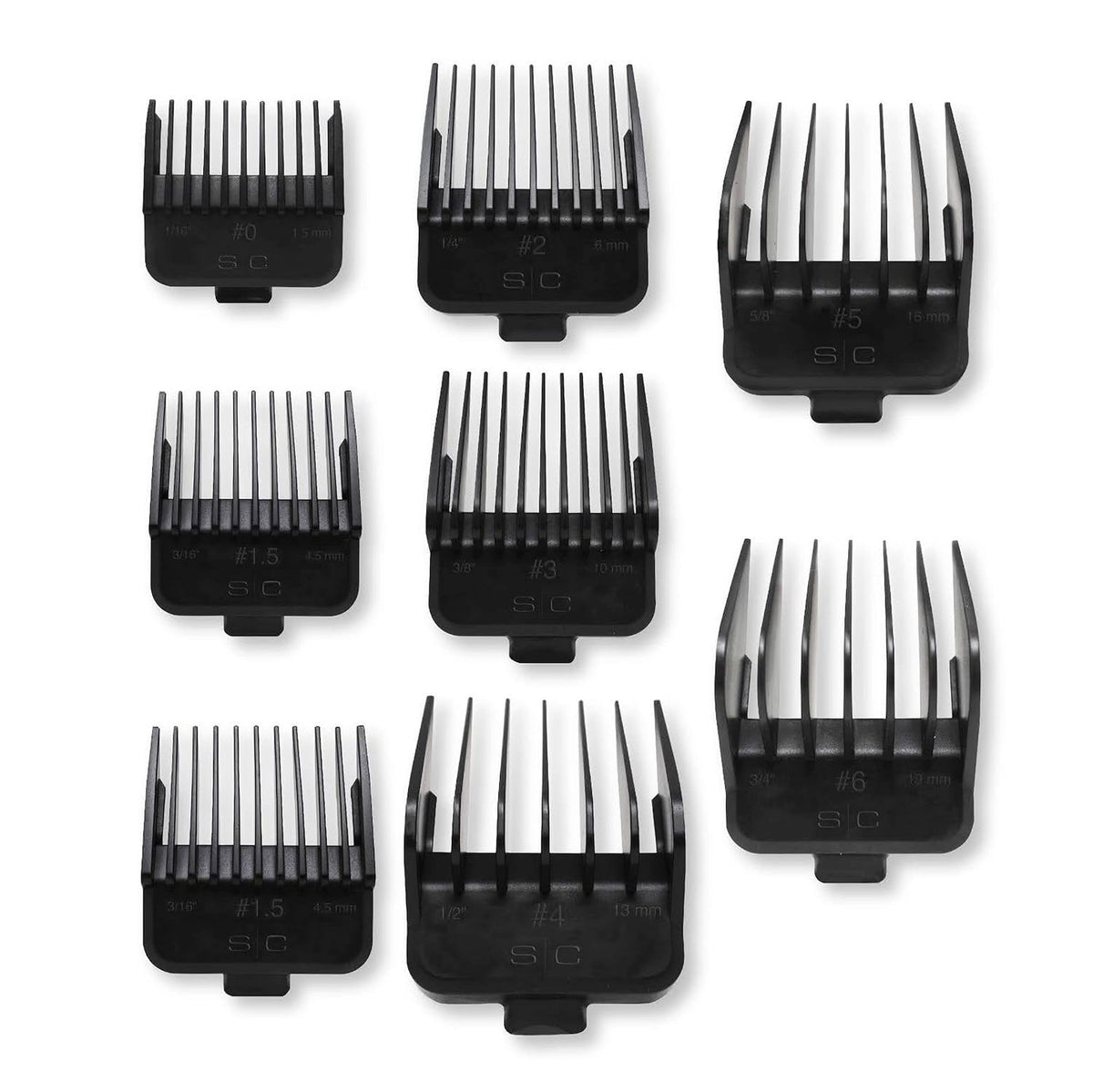 STYLECRAFT Dub Universal Double Magnetic Clipper Guards, 8 Pack